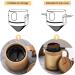 ONEISALL Stainless Steel Coffee Mug with Collapsible Pour Over Filter - 12oz Gold Insulated Mug for Travel Camping and Office Use - Buy Online on GoSupps.com