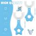 6-Piece Kids U-Shaped Toothbrush Set | Soft Silicone Brush | Whitening & Massage | For Ages 2-8 | Blue - Buy Online on GoSupps.com