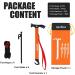 SPOFINE 6pcs Heavy Duty Tent Stakes with Hammer, Reflective Ropes, & Storage Bag - Camping Accessories Kit for Hiking, Backpacking - Orange+Black - Buy Online on GoSupps.com