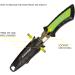 Cressi Lima Short Blade Knife for Scuba Diving and Spearfishing | Quick-Release Sheath & Hose Holder | Italian Design in Lime - Buy Online on GoSupps.com
