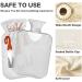 Snowflake Christmas Hat Hot Water Bottle | 2L Fleece Cover for Hot & Cold Compresses - Perfect Holiday Gift - Buy Online on GoSupps.com