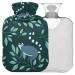 Naanle palm leaf lemurs heat bottle with reference transparent hot water bottle 2l large hot hot water bottle for bed handfoot heat pain relief heat and cold therapy