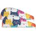 Rainbow Cats Hair Towel 2 Pack - Super Absorbent Quick Drying Turbans for Women & Girls - Buy Online on GoSupps.com