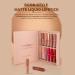 Rechoo 12 Colors Matte Ink Lipstick Set | Waterproof Long-Lasting Lip Tint | Non-Stick Cup Liquid Lip Gloss - Nude & Rose Pink Tones for Makeup - Buy Online on GoSupps.com