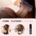 Cordless Hair Straightener Brush - Portable Straightening Comb with 9600mAh Battery Plasma Technology 9 Temperature Settings & LED Display for Travel & Home - Metallic Grey - Buy Online on GoSupps.com