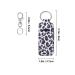 Cow Print Lipstick Holder Keychain Sleeve Set with 10 Metal Chains - Leopard Style - Buy Online on GoSupps.com