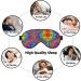Bright Color Print Light Blocking Eye Mask | Soft Adjustable Sleep Mask for Travel Yoga & Relaxation - Buy Online on GoSupps.com