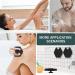 Silicone Exfoliating Body Scrubber with Storage Hooks - No-Slip Handle - Bath Accessories - Black - Buy Online on GoSupps.com