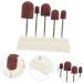 Toddmomy 1 Set Nail Sand Ring Cap manicure tools professional ceramic grinding head manicure drill bit Professional Manicure Polishing nail bit white ceramics to rotate Grinding disc 8x6cm White - Buy Online on GoSupps.com