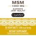Nature's Way MSM 1000 mg - 120 Vegan Tablets for Joint & Skin Health - Buy Online on GoSupps.com