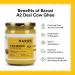 Barosi A2 Cow Ghee 17oz - Grass Fed Clarified Butter - Handcrafted & Pure - Sustainable Glass Packaging - Buy Online on GoSupps.com