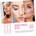Mikinona 100pcs Eyelash & Makeup Brush Set - Lip Balm Eyeshadow Lipstick & Concealer Applicators | Cosmetic Beauty Tools in Pink - Buy Online on GoSupps.com