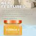 Facial Scrub Vitamin C Shea Sugar Scrub Ultra Hydrating and Exfoliating for Nourishing Essential Body Care Improves Acne Scars Blackheads Pore Size and Skin Texture - Buy Online on GoSupps.com