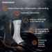 Incrediwear Ankle Sleeve - Joint Pain Relief & Support for Sprained Ankles, Arthritis, Inflammation - Grey X-Large for Women & Men - Buy Online on GoSupps.com