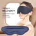 HONGJING 3D Sleep Mask Set - Zero Eye Pressure Blackout Eye Cover for Travel | Perfect Gift for Men & Women - Buy Online on GoSupps.com