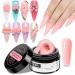 SUPWEE Solid Sculpture Builder Gel Multifunctional Nude Nail Extension Gel Non-Stick Hand 3D Carving Patterns Decoration Nail Art Gel for Nails Manicure DIY at Home 14g(0.49fl oz)