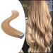 Elailite 20PCs Tape Extensions Invisible Extensions Real Hair Tape Tape in Extensions Real Hair Glatt Remy Real Human Hair 40cm 50g #27 Dark Blond