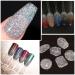 MIZHSE Silver Holographic Reflective Glitter Gel Polish - 10ml | Soak Off UV Gel Nail Art Varnish for DIY Manicure at Home - Buy Online on GoSupps.com