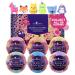 Mystical Animal Squishy Bubble Bath Bombs for Kids with Surprise Squishy Toys Inside by Two Sisters. 6 Large 99% Natural Fizzies in Gift Box. Moisturizes Dry Skin. Releases Color, Scent, Bubbles 6-Pack Mystical