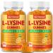 VAJYKEWJY L-Lysine Gummies 1000 mg for Immune Support Delicious Orange Flavor Vegan Non-GMO Gluten-Free 120 Count