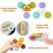 Suction Cup Spinner Toy | Silicone Fidget Board for Stress Relief | Sensory Spinning Toy for Toddlers | Flower Design - Buy Online on GoSupps.com