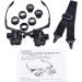 Lightweight Magnifying Glass with Led Light 10 Times 15 Times 20 Times 25 Times High-Definition Binocular Head-Mounted Magnifier Used for Repaiclocks and Reading Lofty Ambition - Buy Online on GoSupps.com