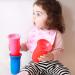 Nuby No Spill Edge 360 10 oz Cup with Silicone Rim 2 Pack - Green/Aqua - Buy Online on GoSupps.com