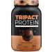 Nutrology TRIPACT Protein Powder - 7-in-1 Meal Replacement Shake with Grass Fed Whey Protein Powder Pea Rice & Greens - Boost Muscle Recovery & Immunity Creamy Chocolate Flavor 40 Servings Creamy Chocolate 3 Pound (Pac