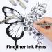 12 Pack Black Micro-Pen Fineliner Ink Pens - Waterproof Archival Ink, Fine Point for Artist Illustration, Sketching, Anime Manga, Scrapbooking - Buy Online on GoSupps.com