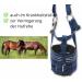 AMKA Muzzle for Horses - Adjustable Feeding Stop with Rubber Insert | Dark Blue Sizes Available - Buy Online on GoSupps.com