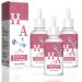 3 Pack Rose Hyaluronic Acid Serum Moisturizing for Face Moisturize Smoothes Wrinkles (1FL.OZ)