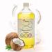 Verda massage oil coconut 100% natural cosmetics organic vegan restores strength and elasticity to prevent pregnancy strips reduce folds rejuvenation (1l) 1 l (1 Pack)