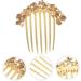 DOITOOL crystal flower Hair up mosaic spring the flowers hair combs for wedding bridal hair accessories wedding hair comb hair accessories women's wedding hair clips for brides - Buy Online on GoSupps.com