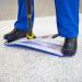 Rubbermaid Commercial 18 Inch Blue Microfiber Damp Room Mop Pad - Single Sided Mop Head - Buy Online on GoSupps.com