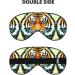 Silky Sleep Masks - Little Fat Tiger Head Eye Cover | Soft Satin Blindfold for Travel & Naps | Perfect Gift for Women & Men - Buy Online on GoSupps.com