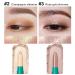 Waterproof Glitter Eyeshadow Stick - Long Lasting Creamy Shimmer Makeup in Champagne & Rose Gold - Buy Online on GoSupps.com