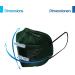 Virshields FFP2 Mundsprung Mask - 5 Layers PFE 94% VFE 99.99% EN 149 Certified Dark Green - 1000 Pack Protective Breathing Half Mask | International Shipping Available - Buy Online on GoSupps.com