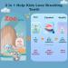 Geacker Kids Electric Toothbrush U Shaped Sonic Brush | 4 Heads, 6 Modes, IPX7 Waterproof, Rechargeable | Smart Timer for Ages 2-7 | Cyan Koala - Buy Online on GoSupps.com