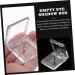 Outanaya 4pcs Transparent Square Mini Eyeshadow Box Empty Pans for Lip Balm Mini Lipstick Mini Plates Plastic - Buy Online on GoSupps.com