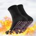 Changtai heated socks self-warming socks Foot warmers heatable socks winter socks thermosocks men women women heatable heated slide-resistant heating socks for outdoor activities black 1 pair