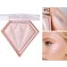 Diamond Highlighter Palette - Pink & Ginger Yellow #03 & #04 | Waterproof, Long Lasting, Highly Pigmented Highlighting Powder for Radiant & Shimmery Finish - 1.00g (Pack of 1) - Buy Online on GoSupps.com