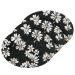 3-Pack Cleaning Kitchen Sponges Oval Little Daisy Black Kitchen Cellulose Dishwashing Wood Pulp Cotton