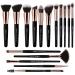 Makeup Brushes Zoreya Makeup Brush Set Premium Foundation Brush Kabuki Brush With Soft and Cruelty-Free Synthetic for Cosmetics Foundation Concealers Powder Blush Blending Face Eye Shadows Brush Sets 16-1RG