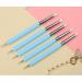 9PCS Sculpting Tools with Metal Ceramic Clay Stylus Dotting Tools and Silicone Polymer Flower Indentation Tool Set - Blue - Buy Online on GoSupps.com
