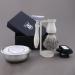 Haryali London 5 Pc Shaving Kit with Double Edge Safety Razor, Badger Shaving Brush, Soap, Bowl, Stand - Ivory Color Shaving Set - Buy Online on GoSupps.com