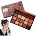 Makeup Pallet for Eyes - 15 Colors Matte Eyeshadow Palette | Pigmented Shimmer Eye Shadow Palette Blendable Long Lasting Waterproof Makeup Kit Kot-au - Buy Online on GoSupps.com