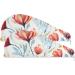 Red Flower Leaf Hair Towel 2 Pack - Super Absorbent Quick Dry Turbans for Women & Girls - Buy Online on GoSupps.com