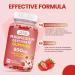 Magnesium Glycinate Gummies 500mg with Vitamin B6 | Natural Calm Support for Mood, Muscles & Sleep | Strawberry Flavor | 60 Gummies - Buy Online on GoSupps.com
