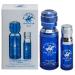 Beverly Hills Polo Club BHPC Men's Eau De Toilette Bonus Pack featuring 1.7 oz EDT + Bonus 0.5 oz EDT (Blue)