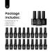 Beetles 20 Gel Nail Polish Kit Midnight Euphoria Collection Purple Blue Hot Pink Glitter Gel Polish Set Soak off Glossy & Matte Top Base Coat Nail Art Design Valentine's Day Gifts for Women Girls B-Midnight Euphoria - Buy Online on GoSupps.com